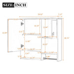 ZUN 29'' x 28'' Modern Wall Mounted Bathroom Medicine Cabinet, Bathroom Wall Storage Cabinet with N710P209440B