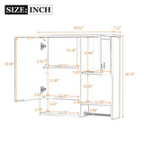29'' x 28'' Modern Wall Mounted Bathroom Medicine Cabinet, Bathroom Wall Storage Cabinet with N710P209440B