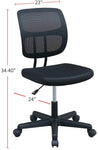 ZUN Elegant Design 1pc Office Chair Black Mesh Desk Chairs wheels Breathable Material Seats HS00F1677-ID-AHD