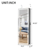 Fashion Simple Jewelry Storage Mirror Cabinet With LED Lights Can Be Hung On The Door Or Wall W2512P201001