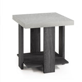 ZUN Gray 3-Piece Cocktail Set Table Top Coffee Table and Two Matching End Tables Living Room B011P244318