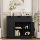 Storage Cabinets,Wooden Floor Cabinet,with Drawers and Shelves Storage Cabinets,Accent Cabinet for 11185990