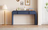 TREXM Unique Modern Rounded Silhouette and Smooth Surface Console Table with 2 Drawers for Living N715P196580M