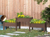 73" x 18" x 32" 3 Elevated Garden Planters 3-Tier Raised Bed for Veggies, Herbs & Flowers 00457272
