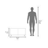 Patrick 36" Wide Coffee Table, Mobile, One Shelf, Rectangular, Living Room Black Wengue B200P253746