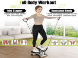 Mini Full Body Stepper - Resistance Bands Included, Adjustable Intensity, LCD Tracker 10781307