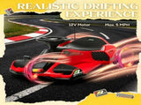 Red 12V Electric Drift Go Kart Kids Ride On Vehicle with Soft Start, Music Function & Colorful 01093473