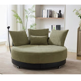 52.75'' Oversized Round Swivel Chair,360&deg Swivel Chair, Couples W1628P218358
