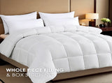 2-Pack Large White Plaid Duvet Inserts. Soft and comfortable with skin-friendly warmth. Suitable for 75911260