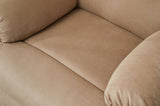 Manual Recliner Chair with Pillow Top Arms for Bedroom and Living Room in Mocha Finish B205P327485