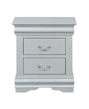Louis Philippe III Platinum Finish Nightstand B2726P261852