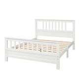 Wood Platform Bed with Headboard and Footboard, Full WF192974AAK