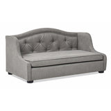 Robin 35" Tufted Wingback Pet Sofa Bed, Medium, Uptown Gray Stain Resistant High Performance B2719P238248