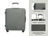 7-Piece Luggage Set ABS Lightweight & Durable Suitcase with Spinner Wheels, TSA Lock, , W284P383879