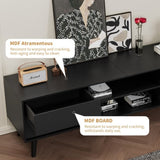 63 Inch TV Stand Features Vintage-style and Bevel Design, TV Stand with Drawers, Entertainment W578P193299