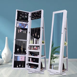 ZUN 360 Degree Rotation Full-Body Mirror Cabinet PVC Film Moisture-Proof Dressing Mirror Cabinet Super 12120367