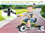 Toddler Tricycle with Rainbow LED Wheels, Foldable 3-in-1 Balance Bike with Carbon Steel Frame, 79279432