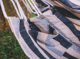 Striped Hammock Chair Hanging Rope Swing Chair, Anti Slip Steel Spreader Bar 53238711