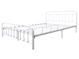 Metal Platform Bed Frame, Victorian Style Headboard/Footboard/Under Bed Storage/No Box Spring W840P296694