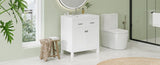 ZUN 30-inch Bathroom Vanity with Ceramic Sink, Modern White Single Bathroom Cabinet with 2 Doors and a WF324045AAK