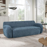 U_Style 81.5" Minimalist Compression Sofa, Curved Design, 3-Seater Casual Sofa for Living Rooms, N711P192002C