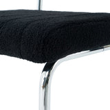 Modern simple light luxury dining Black Family bedroom stool back Dressing Student W210P198972