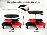 Height Adjustable Rolling Mechanic Stool with 2-Tier 8-Compartment Tool Tray, SGS Gas Lift 18"-23.5" 18652772