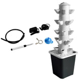 ZUN 25-pots Vertical Garden Planter Smart Garden Kit with Pump Movable Water Tank for Gardening Lover 77093138