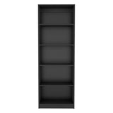 Home 4 Shelves Bookcase with Multi-Tiered Storage -Black -Office B070137818