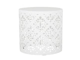 Outdoor Metal end Table -Large 73605.00WHI