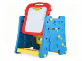 Blue 3-in-1 Kids Double Sided Art Easel, Magnetic Whiteboard & Chalkboard Standing Drawing Board 89404715