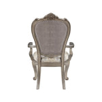 ZUN ACME Ariadne Side Chair , Velvet & Antique Plantinum Finish DN02282