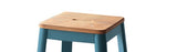 Jacotte Natural & Teal Finish Bar Stool B2726P348930