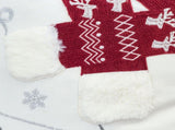Let It Snow Christmas Throw Pillow 20x20" Square Cotton Cushion with Red Knit Hat Design and B357P609250