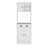 Albany Kitchen Pantry with 3-Doors Cabinet and Drawer B070P188856