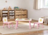 3-Piece Kids Table and Chair Set, Toddler Furniture for Boys and Girls Ages 3-8, Perfect for 33813836