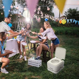 10L Portable Removable Flush Toilet with Double Outlet 18275673