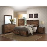 Oak 2-Drawer Nightstand B062P189074