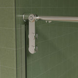 56"-60"W x 76"H Frameless Door, Sliding Door, Premium 5/16" Thick Tempered Glass W2011P198051