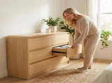 6 Dresser for Bedroom, Modern 6 Drawer Dresser with Spacious Countertop, Wood Storage Cabinet with W3204P484603