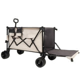 Foldable Wagon with Extended Tailgate, Extra Long Extender Wagon Cart,Beach Wagon Cart Heavy Duty W2932P289383