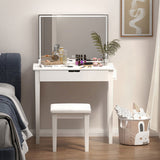 Vanity Desk Set With Mirror For Makeup, Makeup Table With 1 Drawer Storage Cosmetics, Vanity 56438558