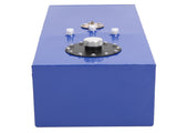 15 Gallon 60L Universal Top Feed Aluminum Fuel Tank Oil Level Sensor Blue 61706862