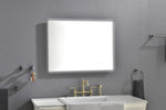 ZUN 32 x 24Inch LED Mirror Bathroom Vanity Mirror with Back Light, Wall Mount Anti-Fog Memory Large W928P178220