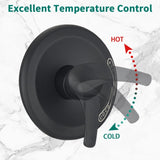 Drill-Free Stainless Steel Slide Bar Combo Rain Showerhead 7-Setting Hand, Dual Shower Head Spa W1219P155534