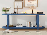 U_STYLE Modern Minimalist Ash Veneer Entryway Table with Streamlined Desktop Design, Suitable for N711P241273V