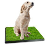 ZUN Dog Toilet Indoor Puppy Training Pad, Dog Potty Pet Training Grass Mat, Removable Waste Tray for 07162018