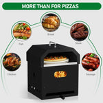 ZUN Outdoor Pizza Oven 4 in 1 Wood Fired 2-Layer Detachable Outside Ovens with Pizza Stone, Cooking 17661763