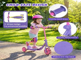 3-Wheel Toddler Scooter with LED Light-Up Wheels for Beginners Age 2 15242299
