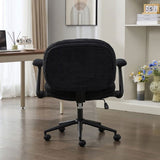 Cross Legged Chair with Flip-up Armrests, Cross Legged Office with Wheels, Comfy Swivel 26162829